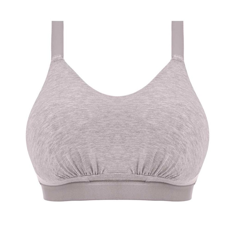 Bras Elomi | Downtime Soft Cup Bralette Sleep Bra - El301417 Grey Marl