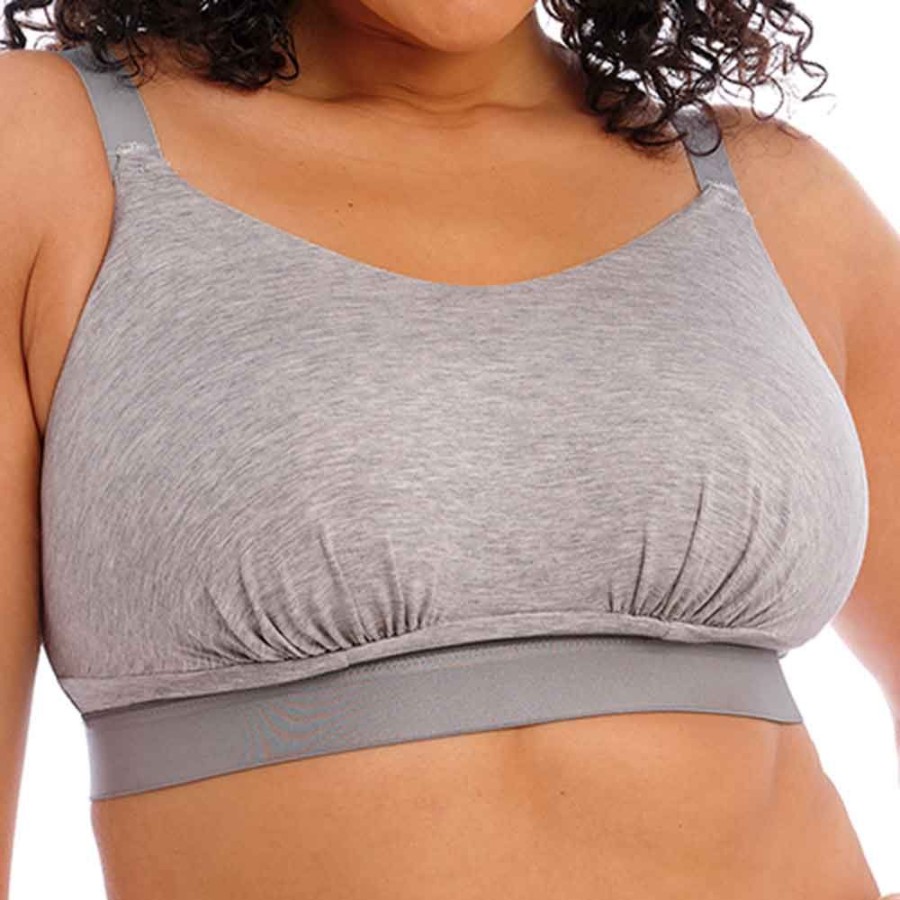 Bras Elomi | Downtime Soft Cup Bralette Sleep Bra - El301417 Grey Marl