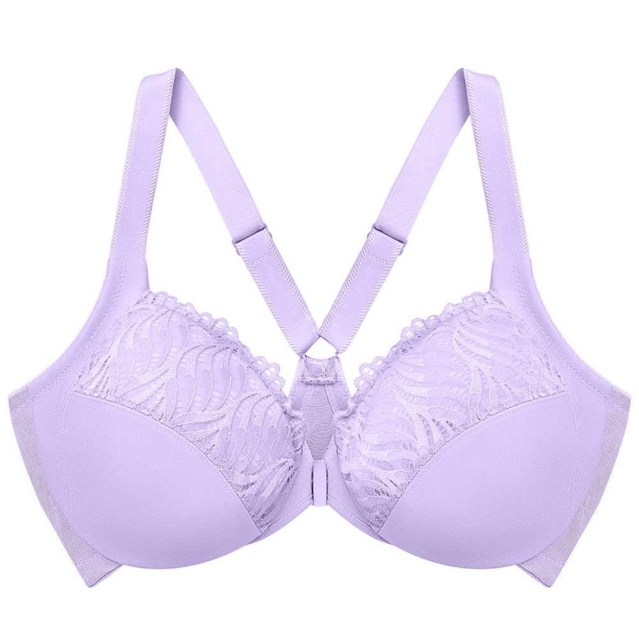 Bras Glamorise | Wonderwire Front Fastening T-Back Bra - 1246