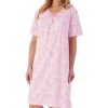 Nightwear Slenderella | Pansy Short Sleeve 38 Inch Cotton Nightdress - Nd01100