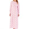 Nightwear Slenderella | Spring Garden Long Sleeve Cotton Longer Length 50 Inch Nightdress - Nd02109