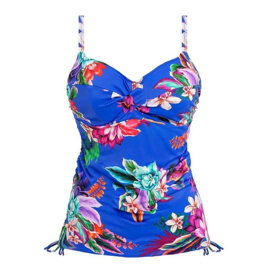 Swimwear Fantasie Swim | Halkidiki Twist Front Underwired Tankini Top - Fs501954 Ultramarine