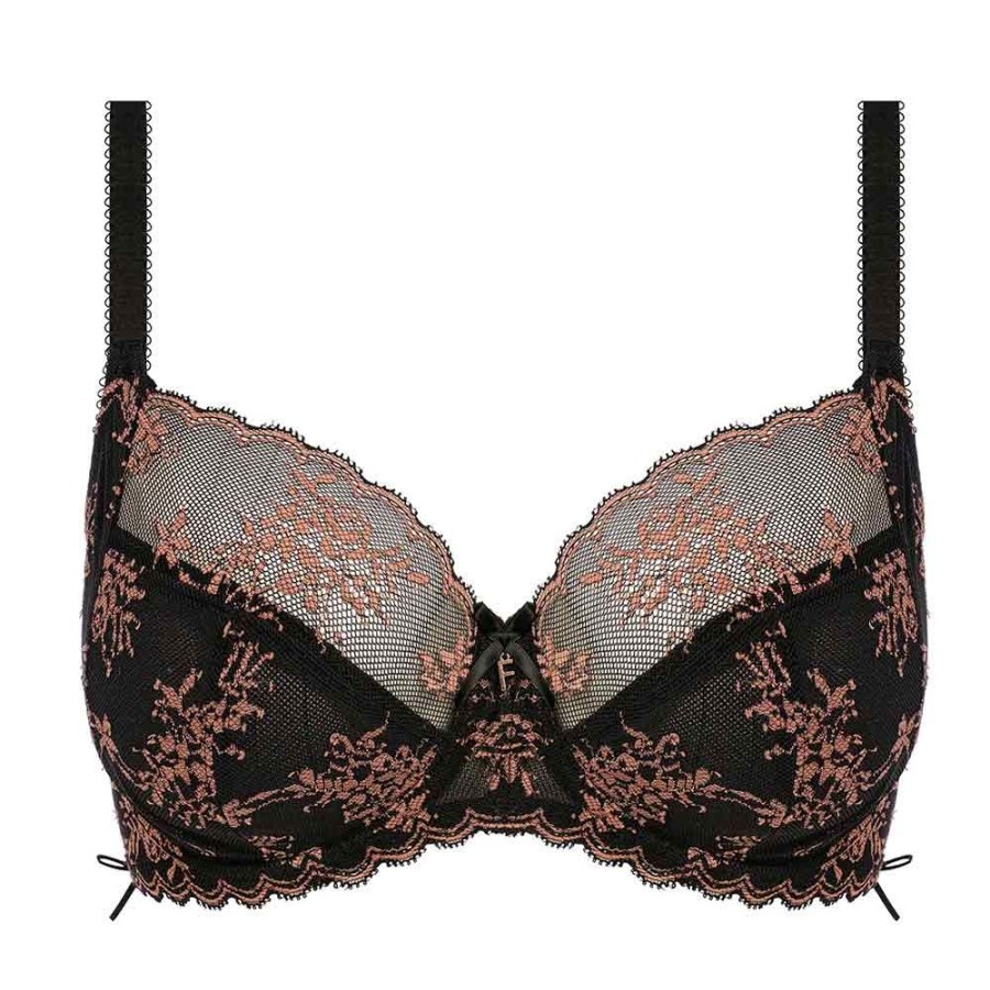 Bras Freya | Offbeat Decadence Underwired Side Support Bra - Aa402501 Black