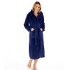 Nightwear Slenderella | Zig-Zag Fleece Hooded Wrap 46 Inch Housecoat - Hc02319