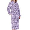 Nightwear Slenderella | Waffle Shawl Collar Wrap 46 Inch Housecoat - Hc04332