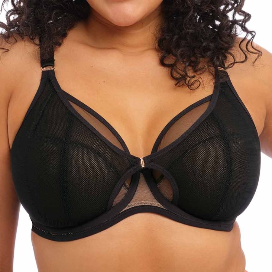 Bras Elomi | Kintai Underwired Plunge Bra - El301202 Black