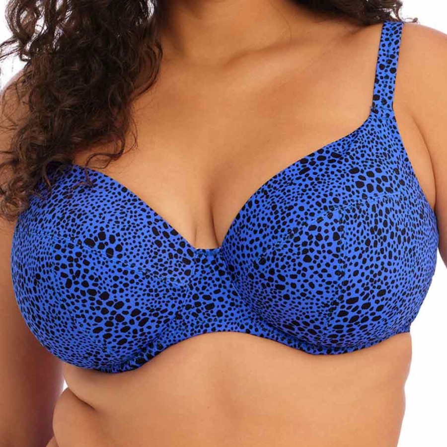 Swimwear Elomi Swim | Pebble Cove Underwired Plunge Bikini Top - Es801102 Blue