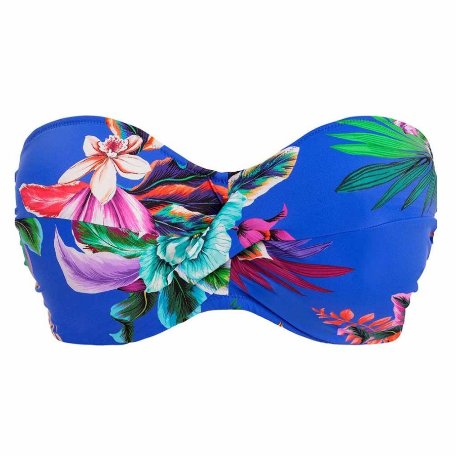 Swimwear Fantasie Swim | Halkidiki Underwired Bandeau Bikini Top - Fs501909 Ultramarine