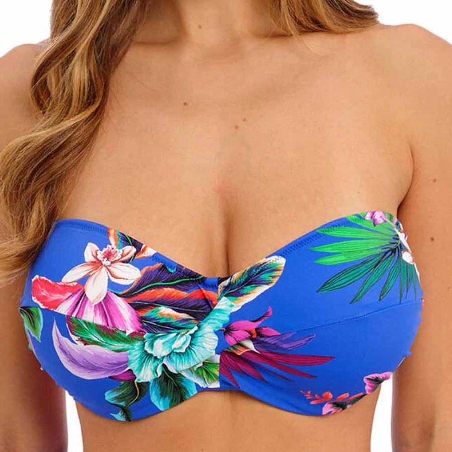 Swimwear Fantasie Swim | Halkidiki Underwired Bandeau Bikini Top - Fs501909 Ultramarine