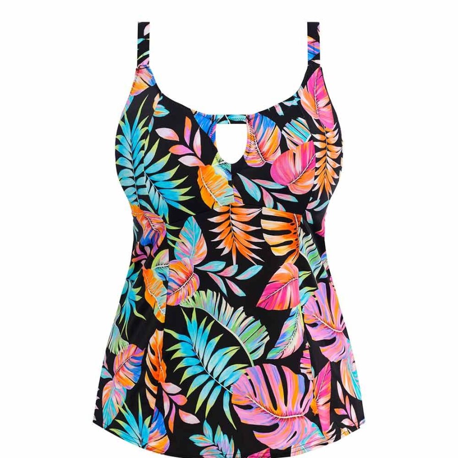 Swimwear Elomi Swim | Tropical Falls Soft Cup Tankini Top - Es801561 Black