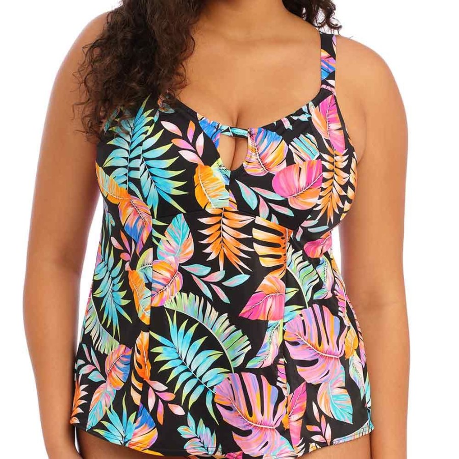 Swimwear Elomi Swim | Tropical Falls Soft Cup Tankini Top - Es801561 Black