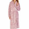 Nightwear Slenderella | Brocade Long Sleeve Wrap 46 Inch Housecoat - Hc02333