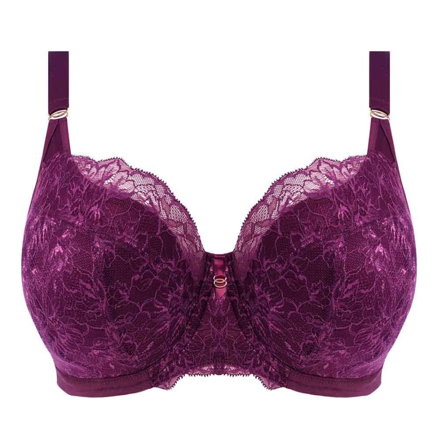 Bras Elomi | Brianna Underwired Padded Half Cup Bra - El8081 Blackberry