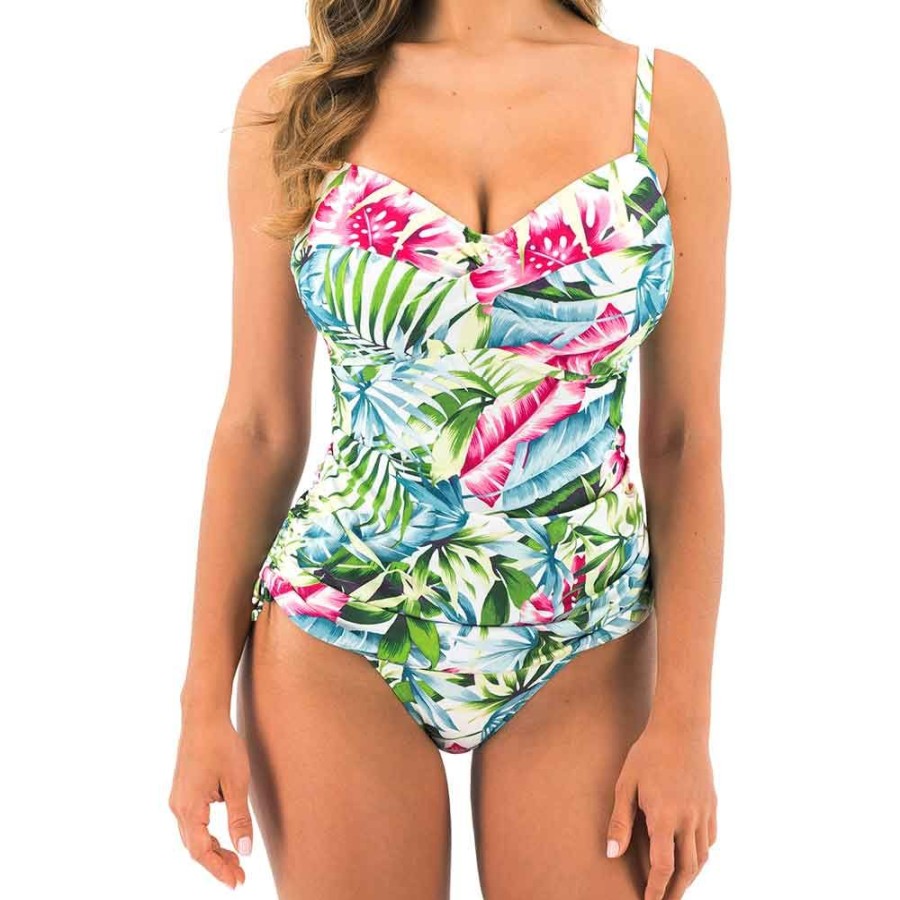 Swimwear Fantasie Swim | Langkawi Twist Front Underwired Tankini Top - Fs501754 White