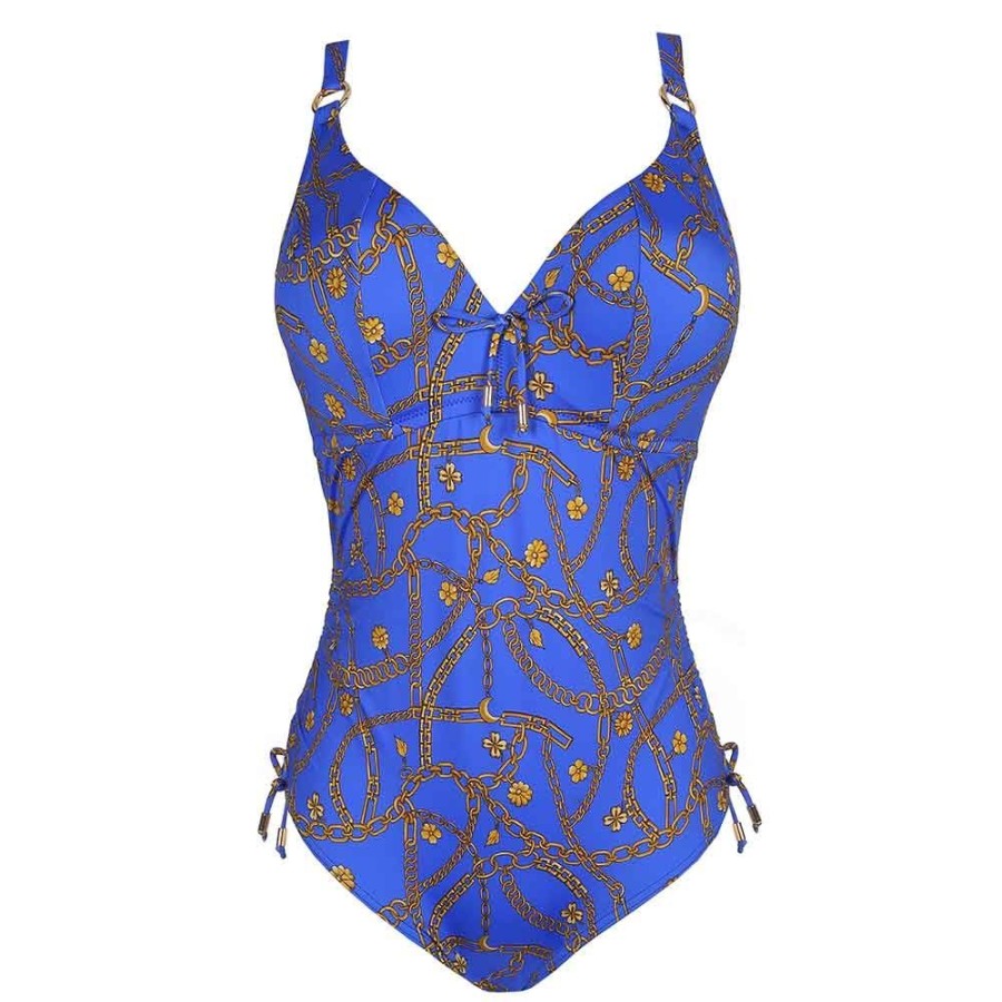 Swimwear PrimaDonna | Olbia Underwired Plunge Swimsuit - 4009139 Electric Blue