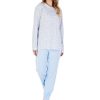 Nightwear Slenderella | Forget Me Not Long Sleeve Cotton Interlock Pyjama Set - Pj04128