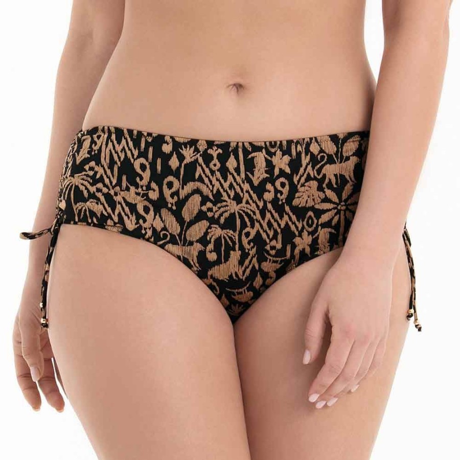 Swimwear Anita Rosa Faia | Secret Jungle Ive Adjustable Leg Bikini Briefs - 8736-0 Safari