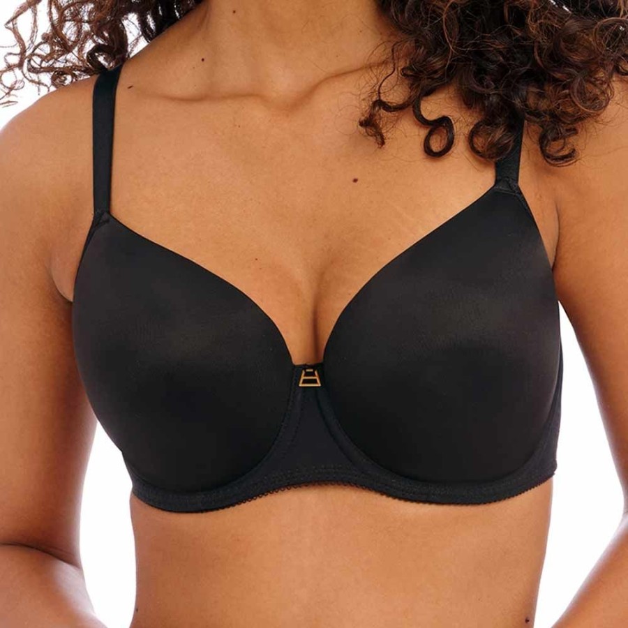 Bras Freya | Snapshot Underwired Moulded T-Shirt Bra - Aa400933 Noir