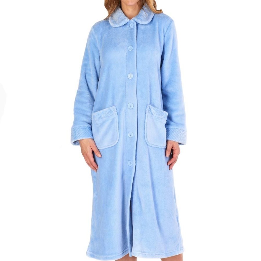 Nightwear Slenderella | Classic Button Opening Cosy Housecoat - Hc4301