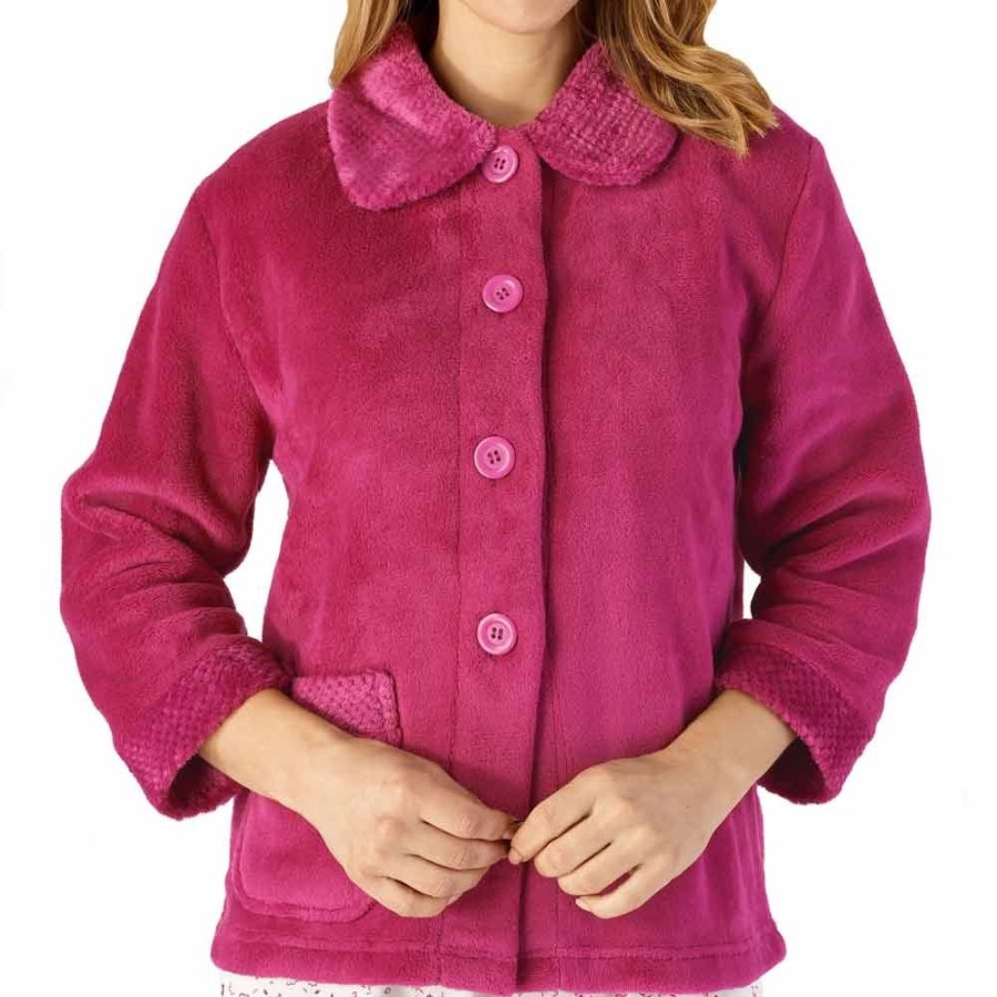 Nightwear Slenderella | Classic Button Opening Cosy Bedjacket - Bj4300