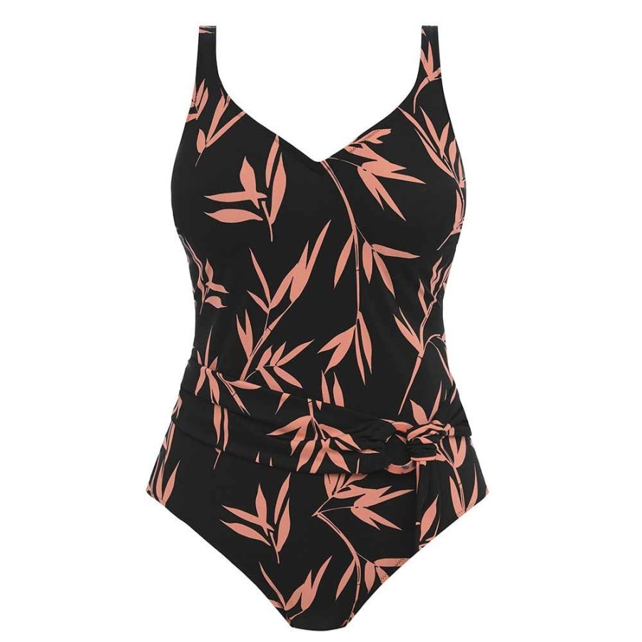 Swimwear Fantasie Swim | Luna Bay Underwired Plunge Swimsuit - Fs502439 Lacquered Black