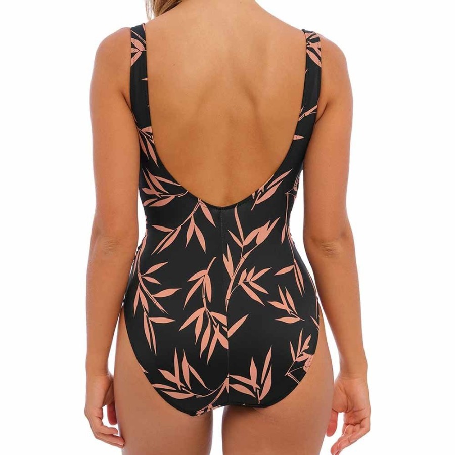 Swimwear Fantasie Swim | Luna Bay Underwired Plunge Swimsuit - Fs502439 Lacquered Black