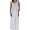 Nightwear Slenderella | Elegant Sleeveless Longer Length 50 Inch Nightdress - Nd04251 Blue