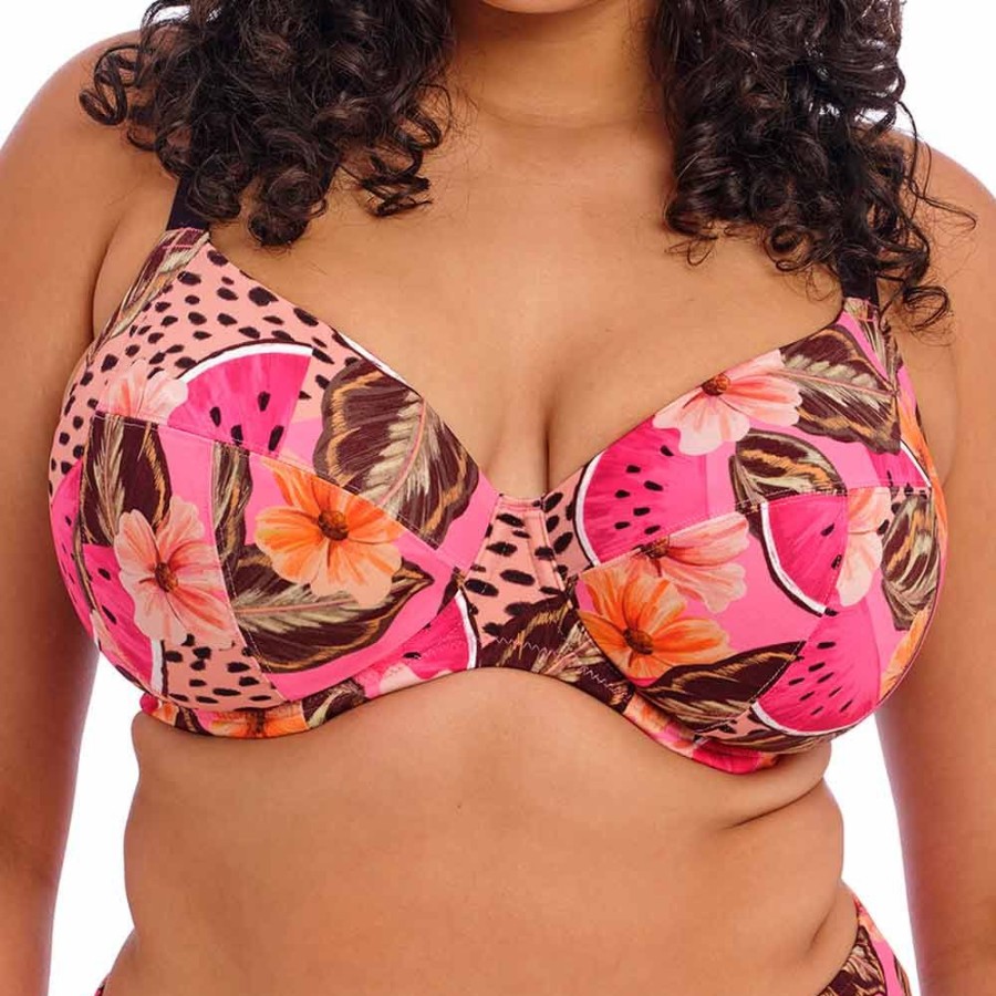 Swimwear Elomi Swim | Cabana Nights Underwired Plunge Bikini Top - Es801602 Multi